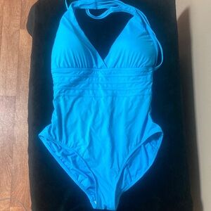 LaBlanca Size 16 blue one piece swimsuit